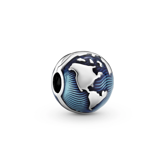 Blauwe Wereldbol Clip Bedel