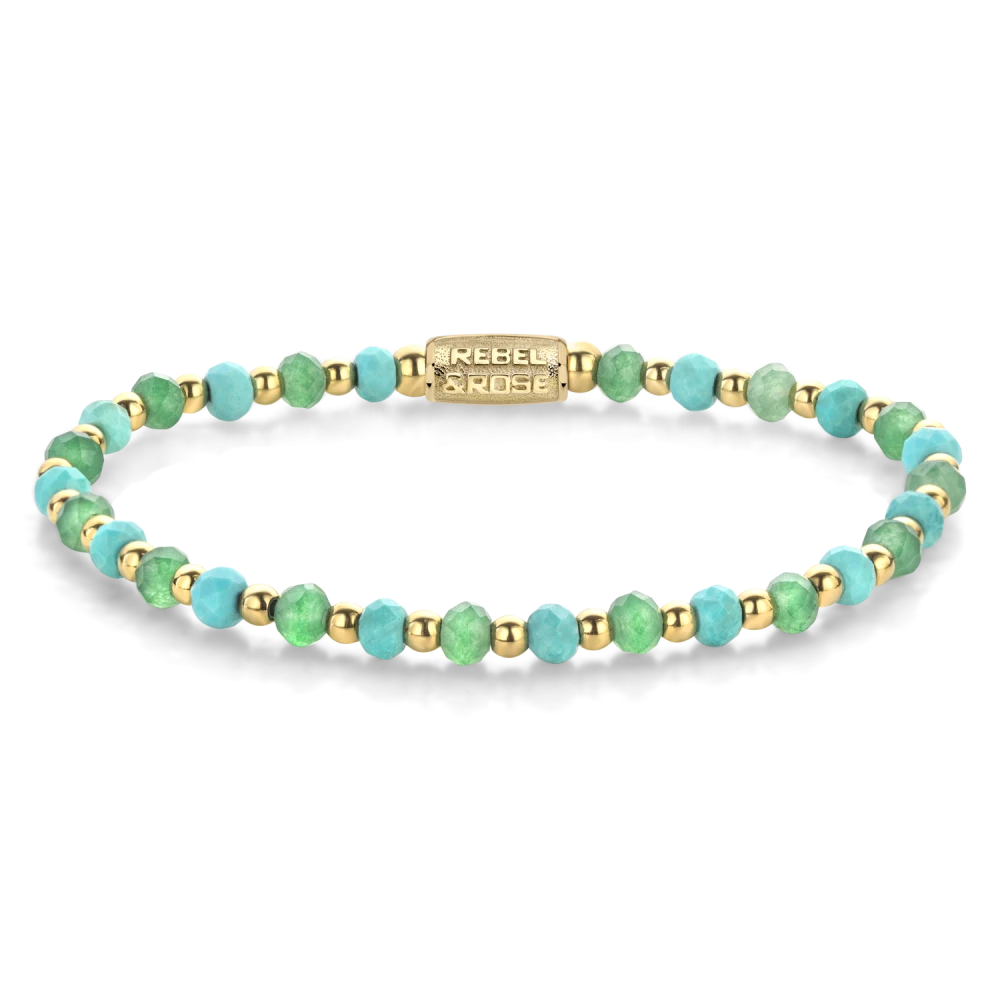 Blue Green Adventure gold-coloured - 4mm M