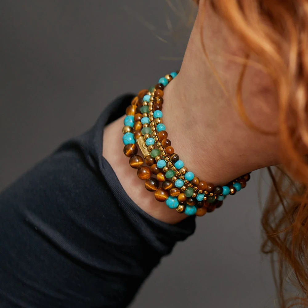 Blue Green Adventure gold-coloured - 4mm M