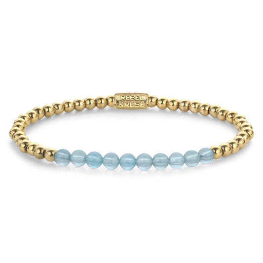 Blue Sky meets Yellowgold - 4mm M --