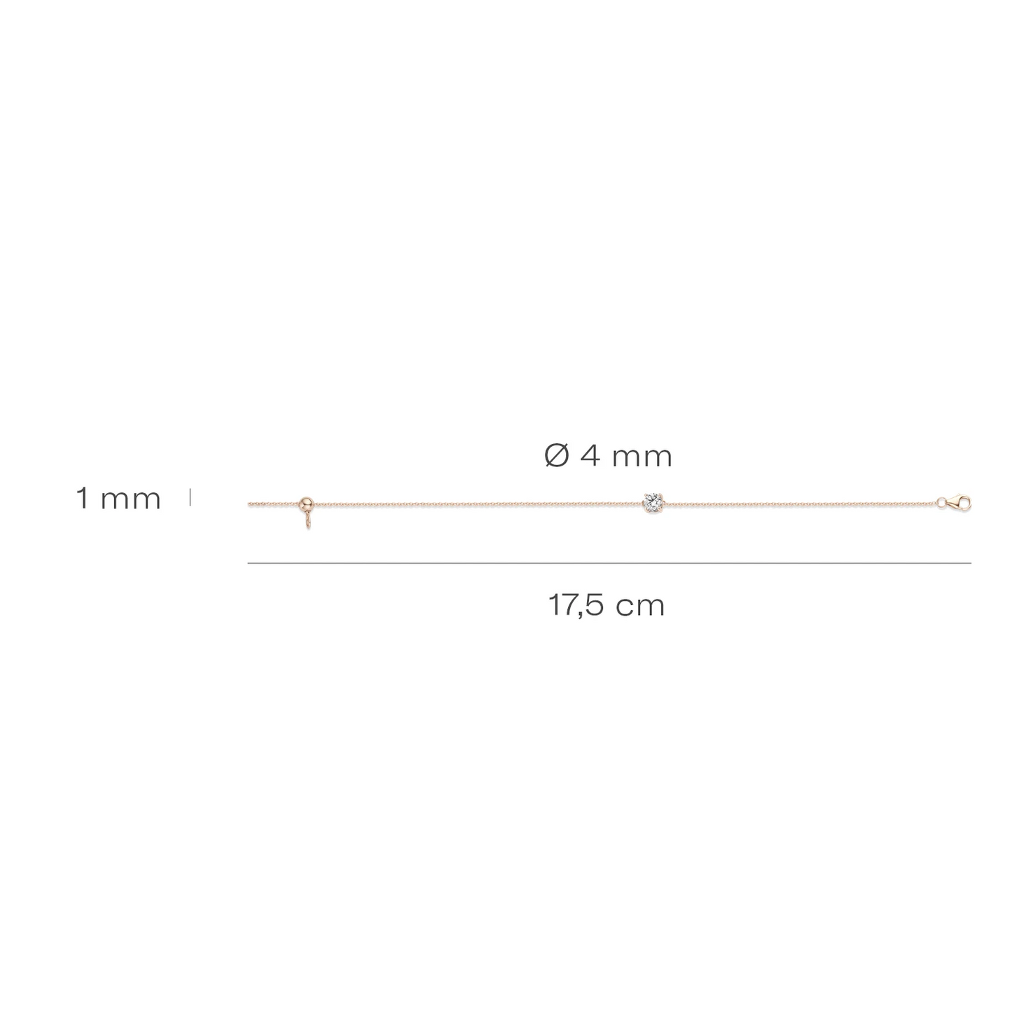 Blush Armband 2166RZI - Rosé Goud (14k)