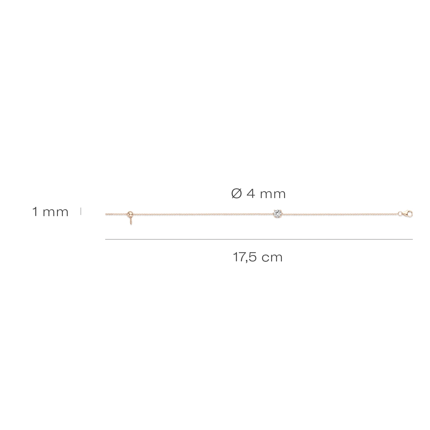 Blush Armband 2166RZI - Rosé Goud (14k)