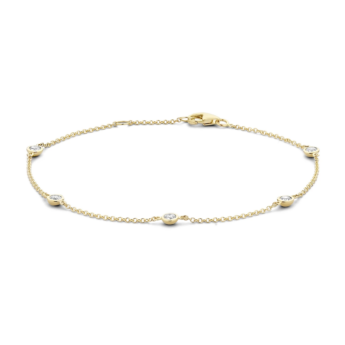 Blush Armband 2187YZI - Geel Goud (14k) met Zirkonia