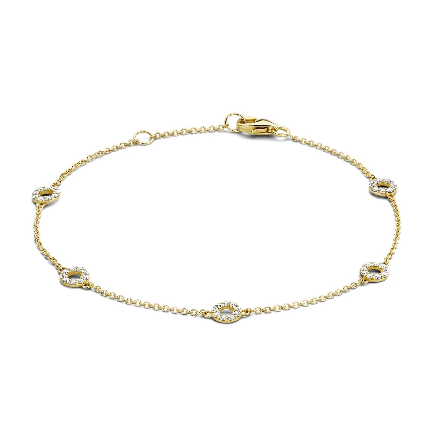 Blush Armband 2200YZI - Geel Goud met Zirkonia (14k)