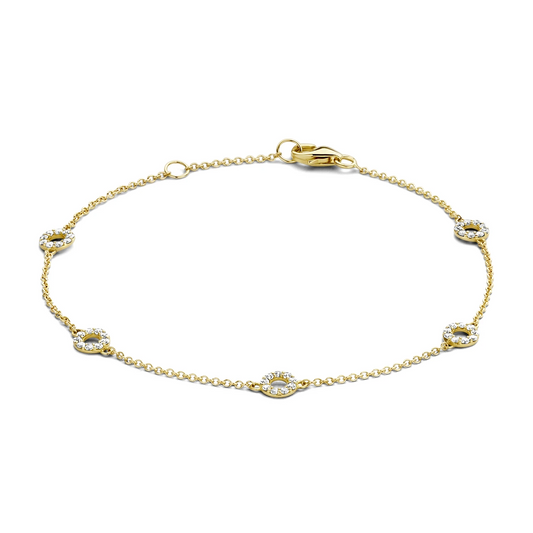 Blush Armband 2200YZI - Geel Goud met Zirkonia (14k)
