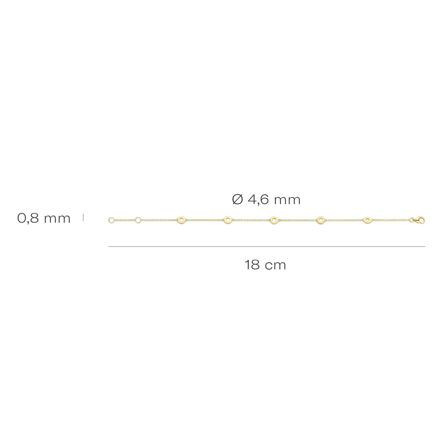 Blush Armband 2201YGO - Geel Goud (14k)