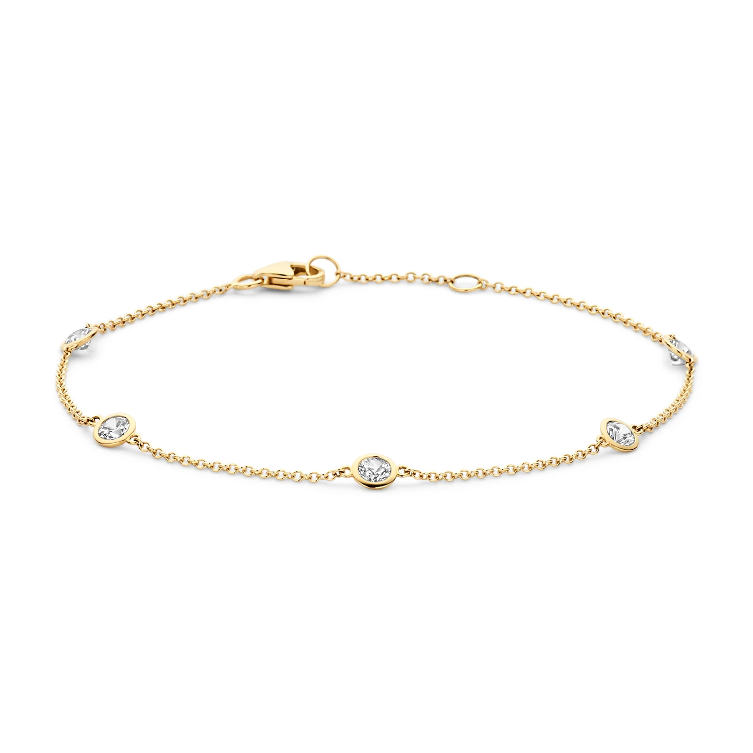 Blush Armband 2238YZI - Geel Goud (14k) met Zirkonia