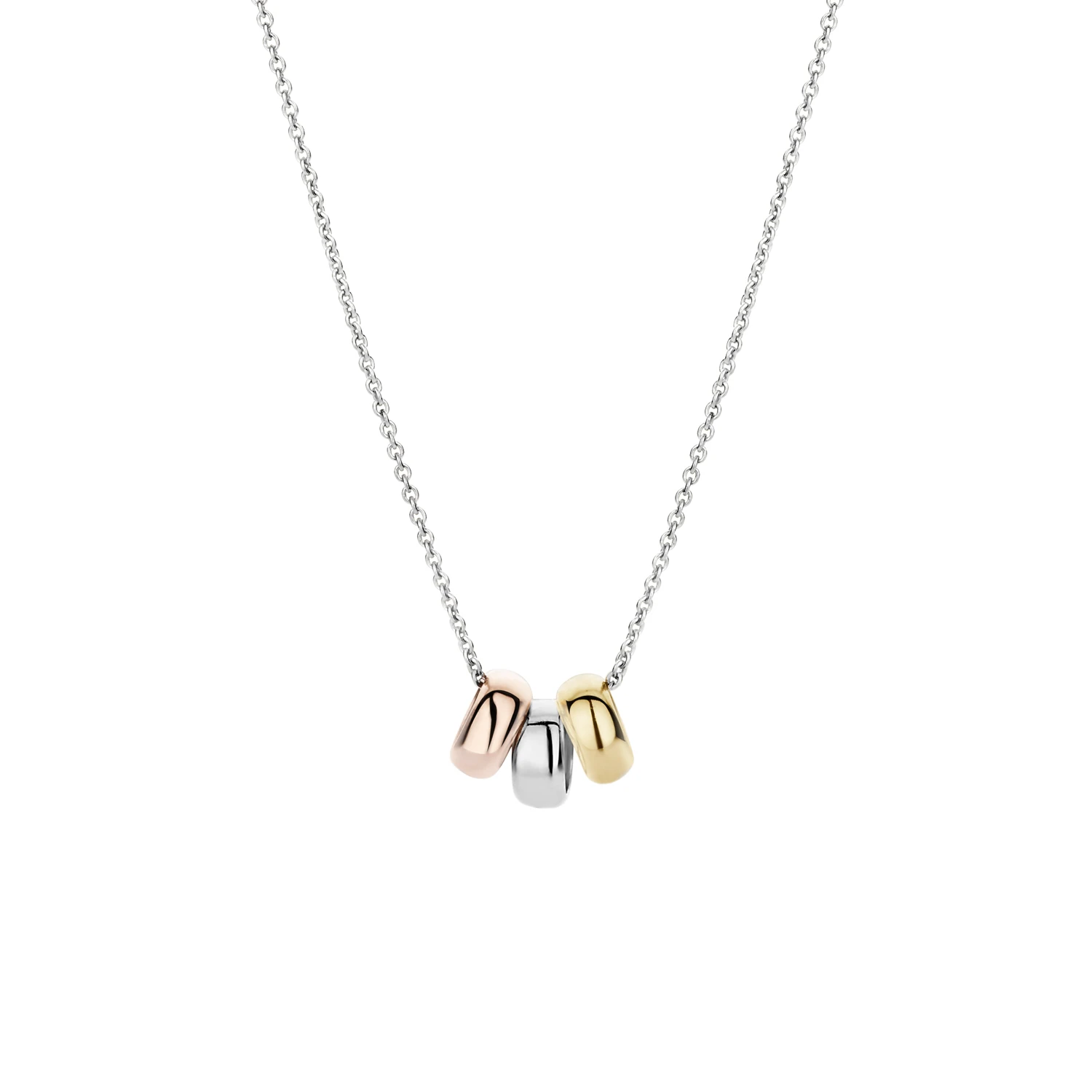 Blush Collier 3055WYR -  Wit, Rosé en Geel Goud (14k)