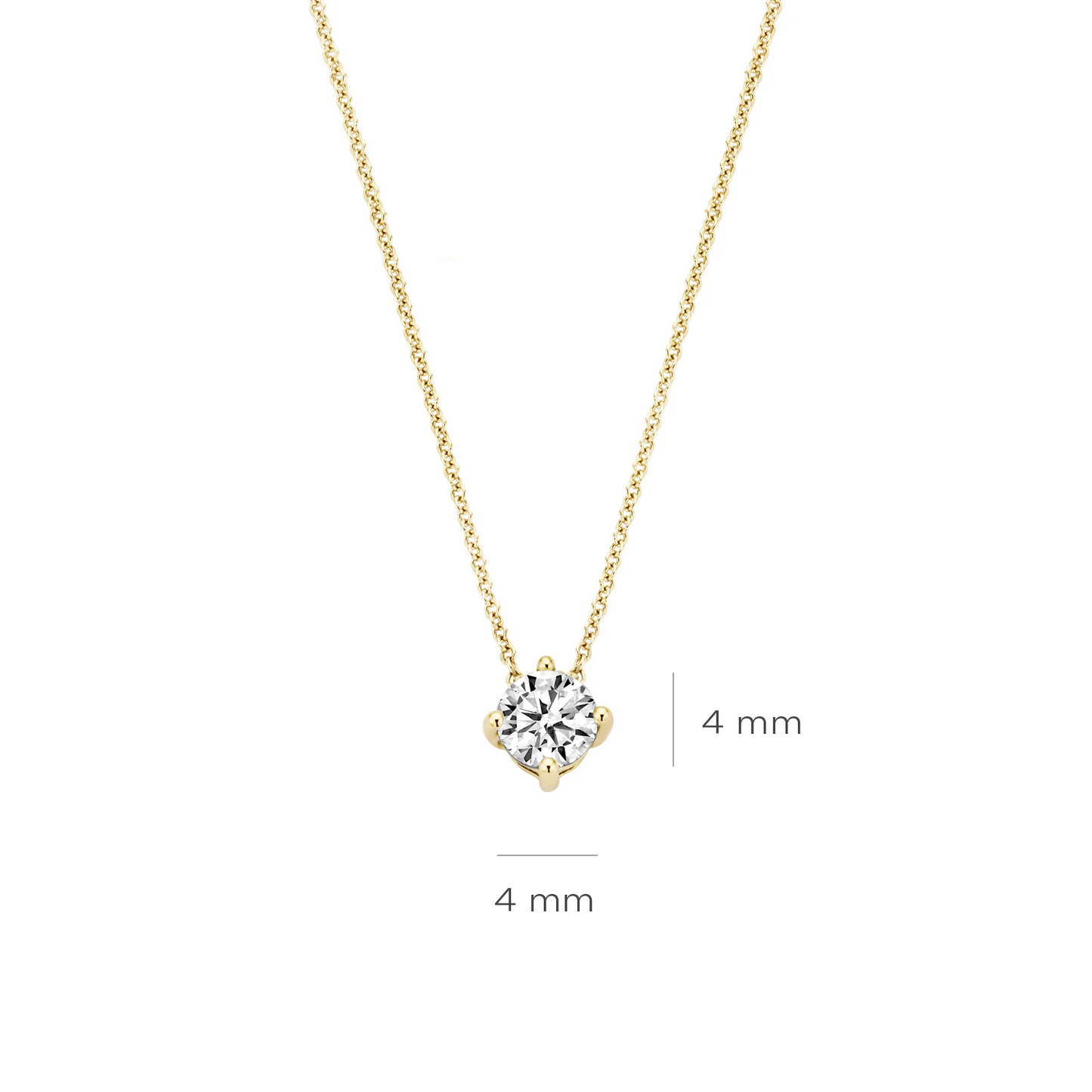 Blush Collier 3057YZI -  Geel Goud (14k) met Zirkonia
