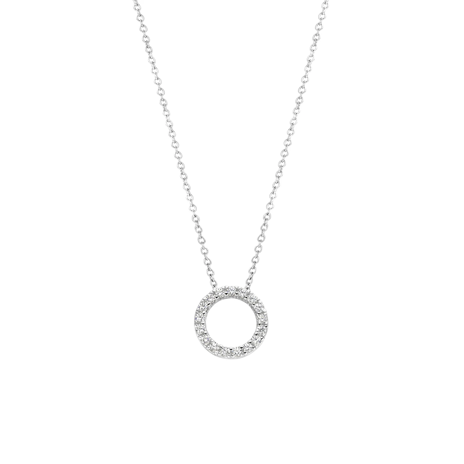 Blush Collier 3065WZI - Wit Goud (14k) met Zirkonia