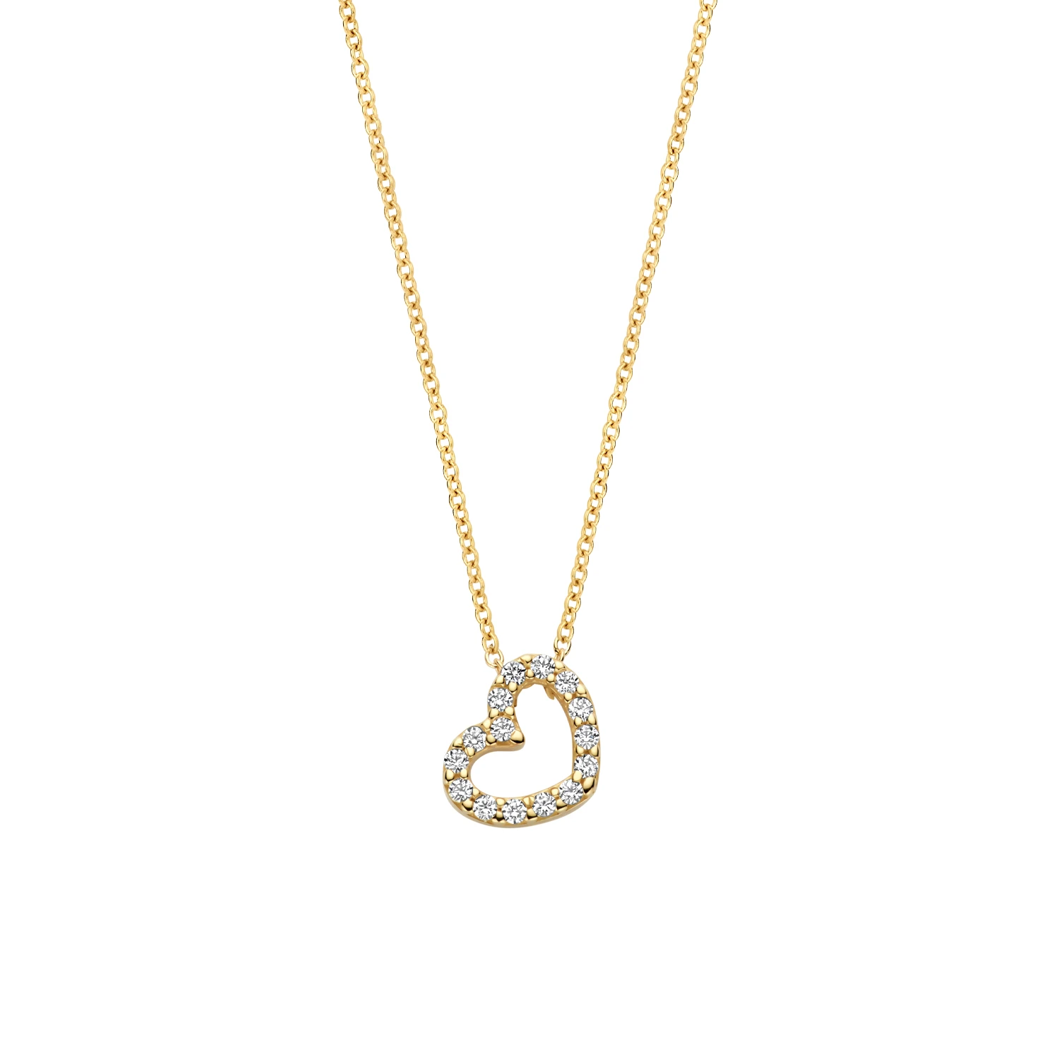 Blush Collier 3072YZI - Geel Goud (14k) met Zirkonia
