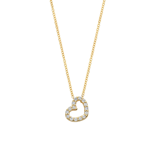 Blush Collier 3072YZI - Geel Goud (14k) met Zirkonia