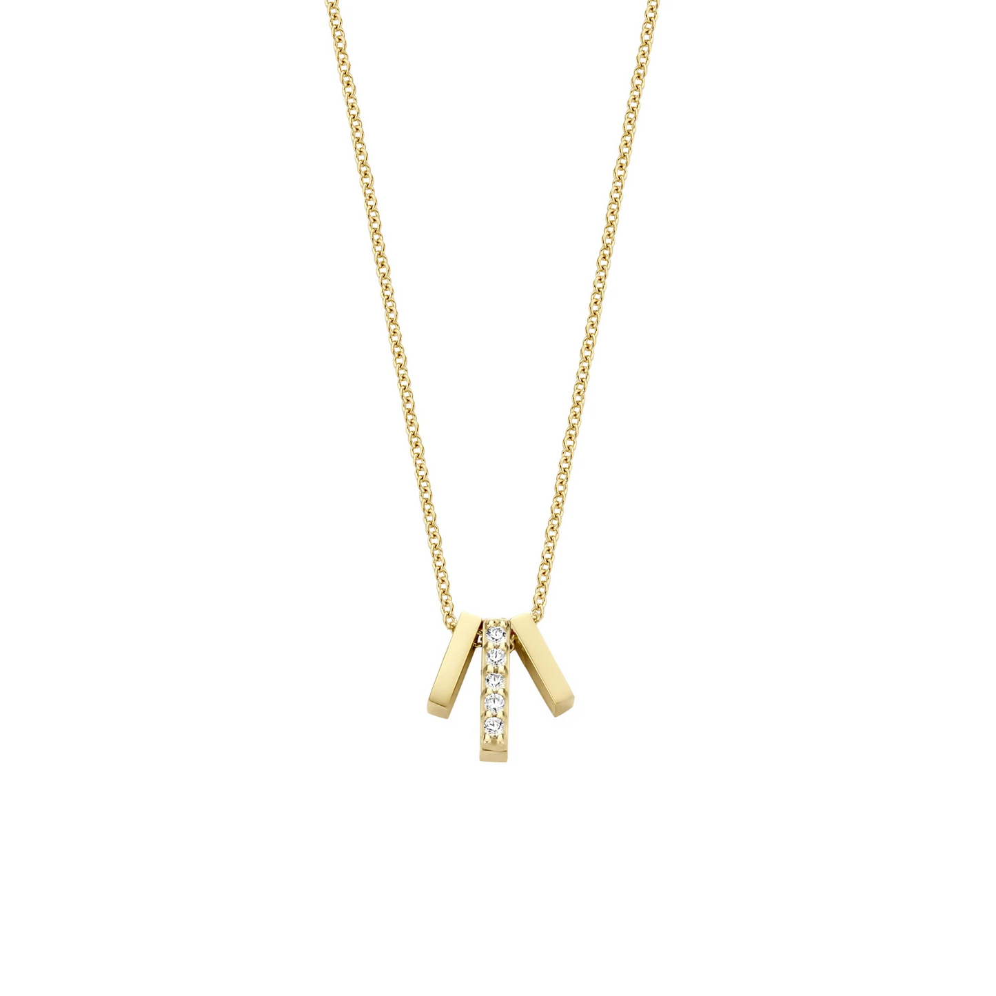 Blush Collier 3122YZI - Geel Goud (14k) met Zirkonia