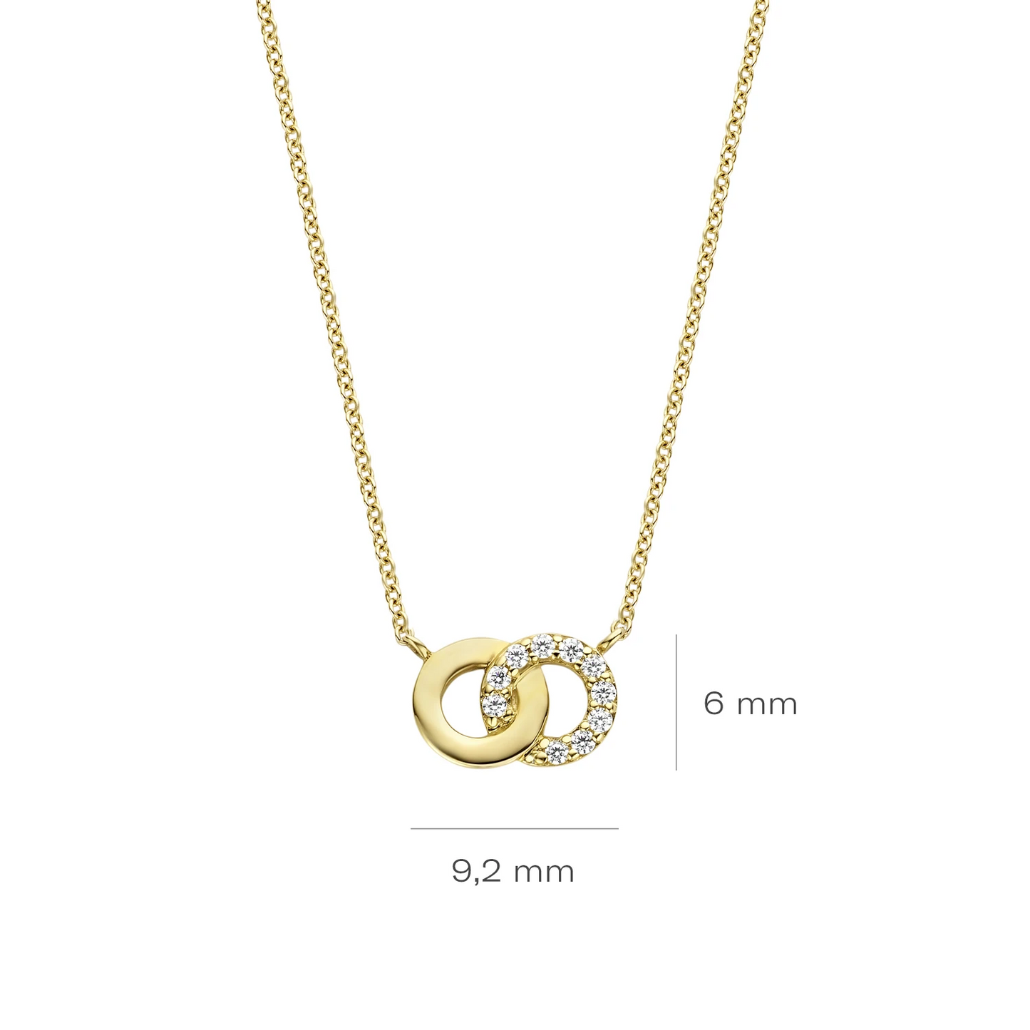 Blush Collier 3126YZI - Geel Goud (14k) met Zirkonia