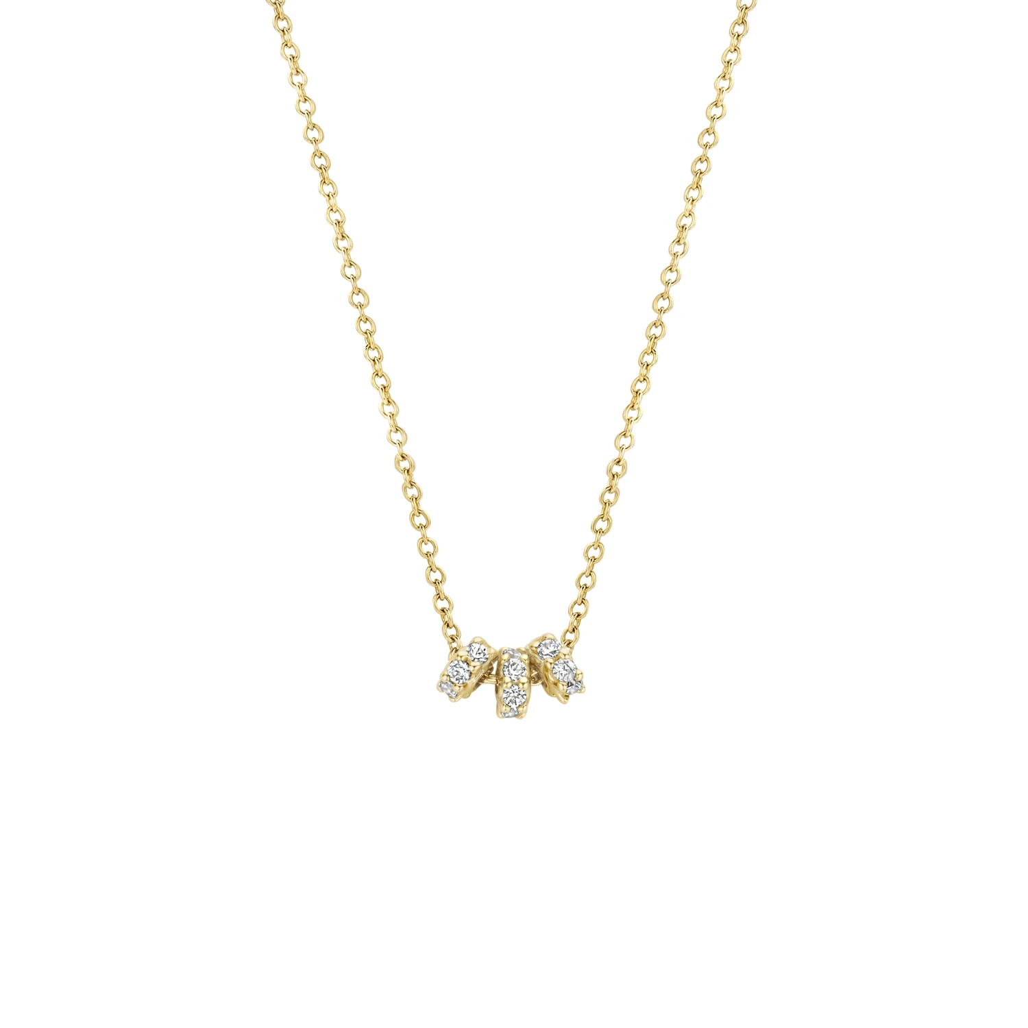 Blush Collier 3136YZI - Geelgoud (14k) met Zirkonia