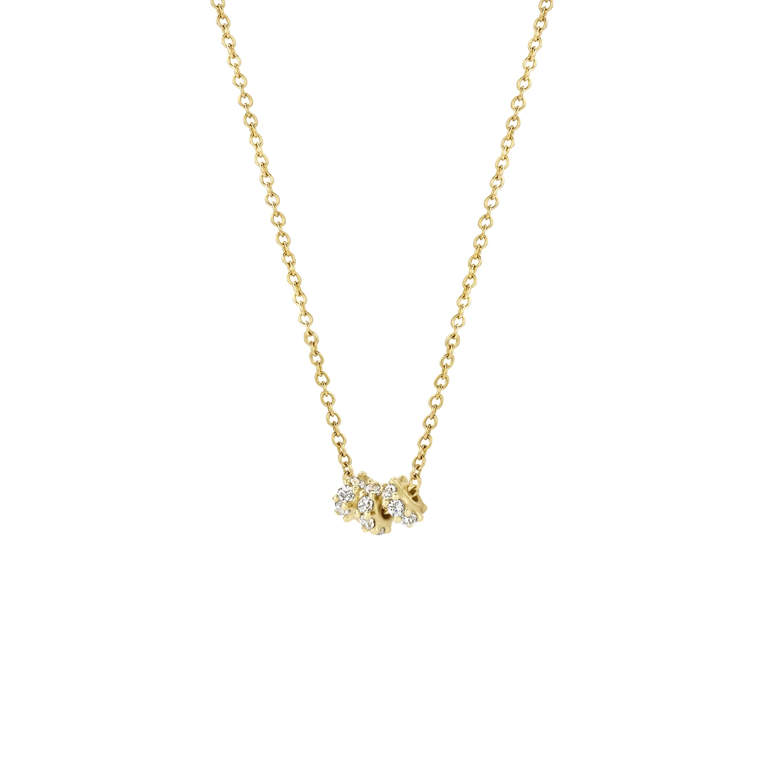 Blush Collier 3136YZI - Geelgoud (14k) met Zirkonia