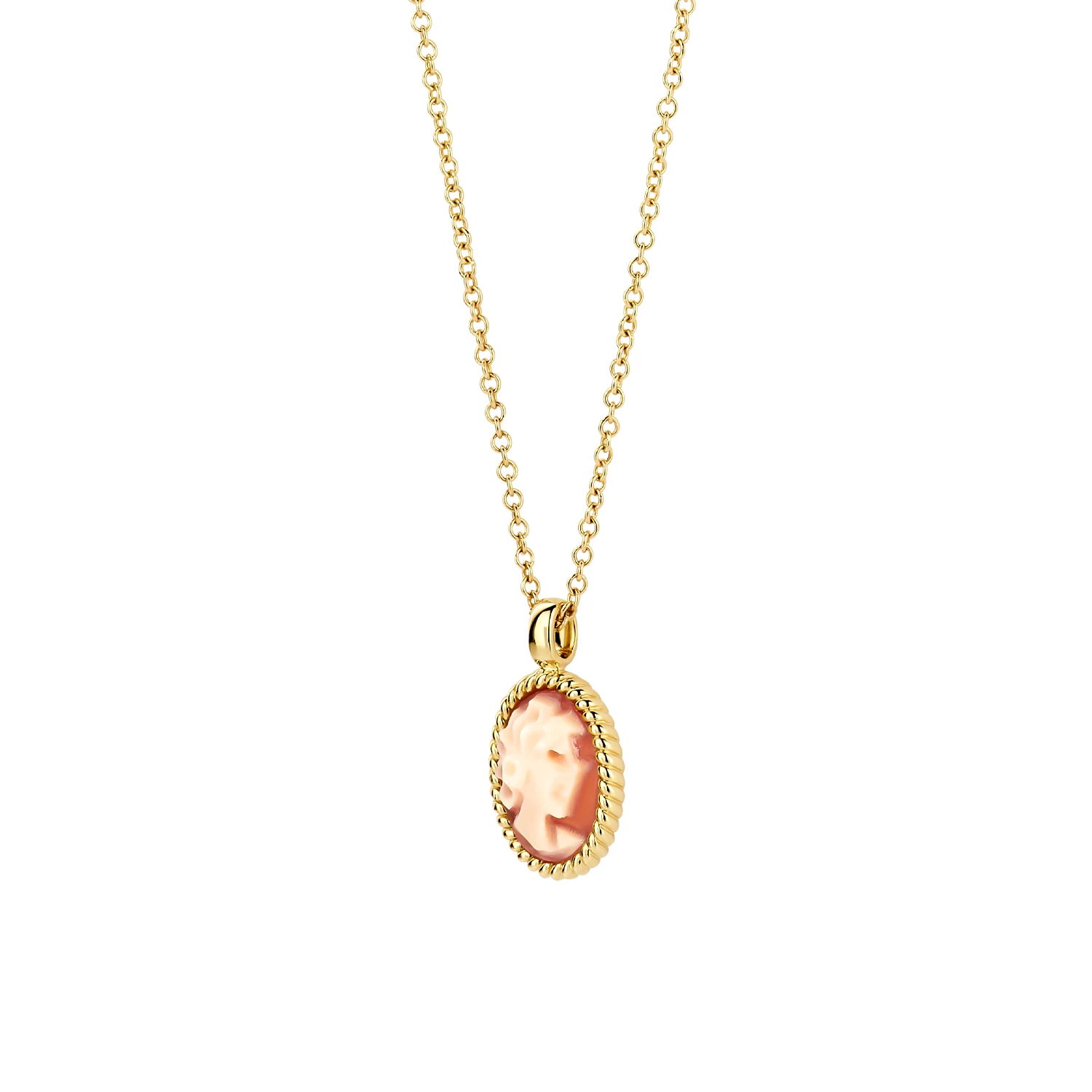 Blush Collier 3167YCA - Geelgoud (14k) met Camee
