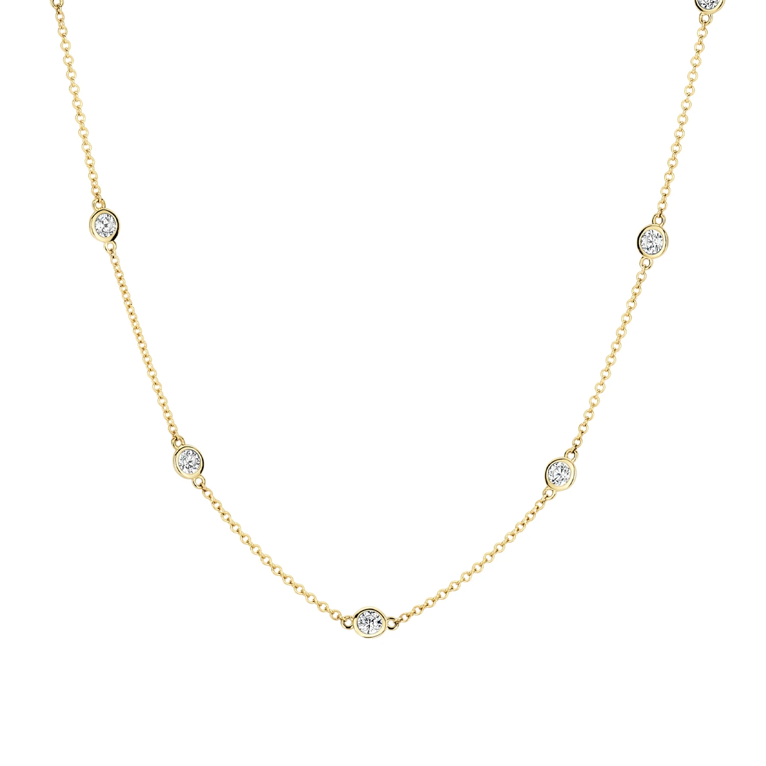 Blush Collier 3172YZI - Geel Goud (14k) met Zirkonia