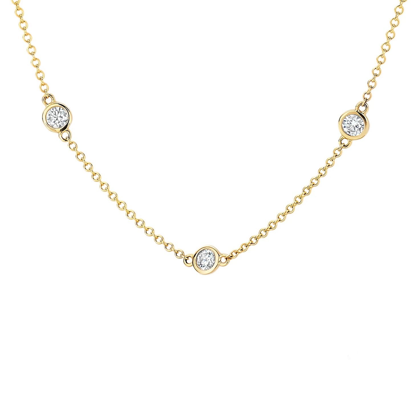 Blush Collier 3172YZI - Geel Goud (14k) met Zirkonia