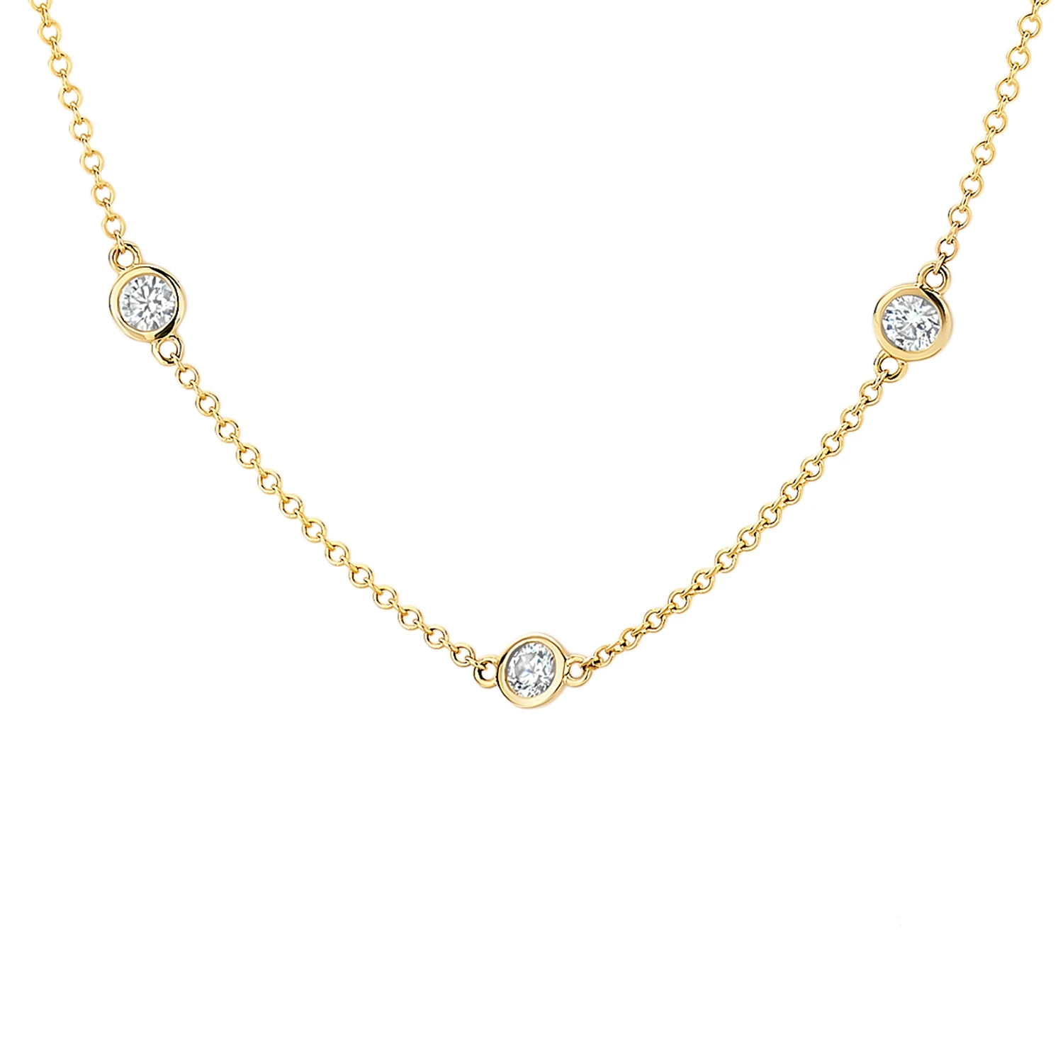 Blush Collier 3172YZI - Geel Goud (14k) met Zirkonia