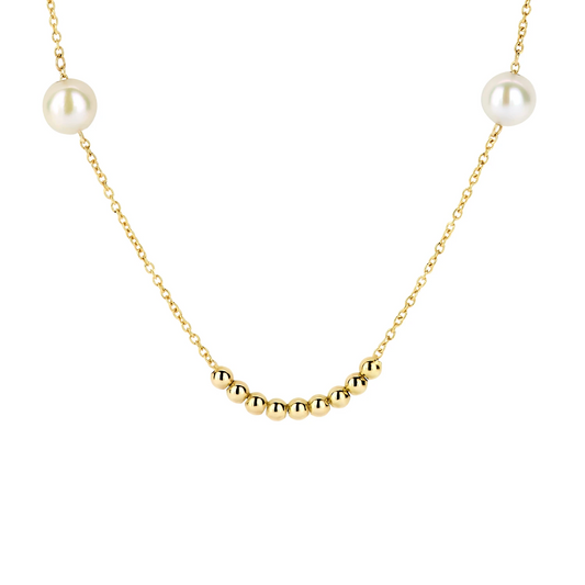 Blush Collier 3183YPW - Geelgoud (14k) met Parels