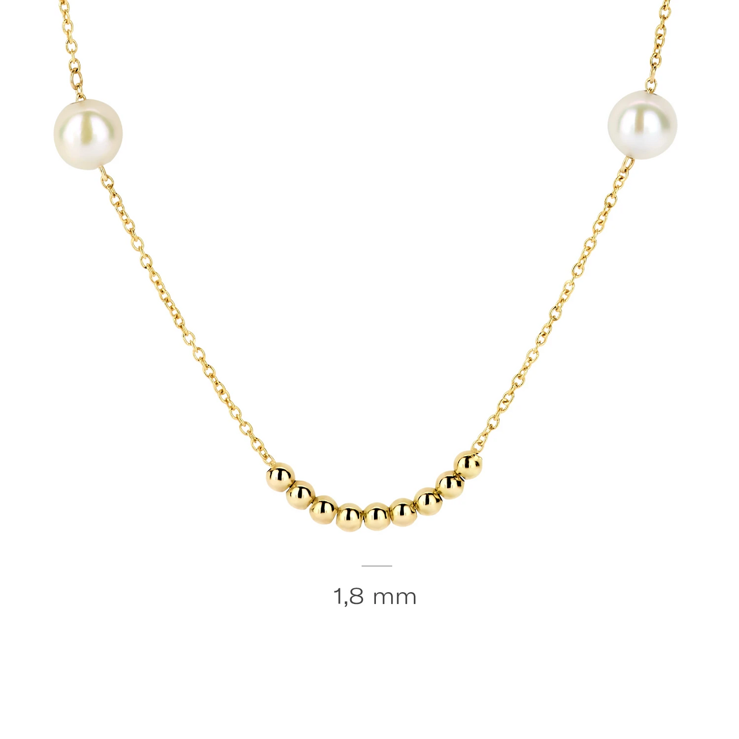 Blush Collier 3183YPW - Geelgoud (14k) met Parels