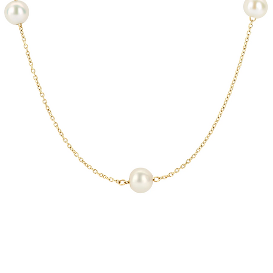Blush Collier 3185YPW - Geelgoud (14k) met Parels