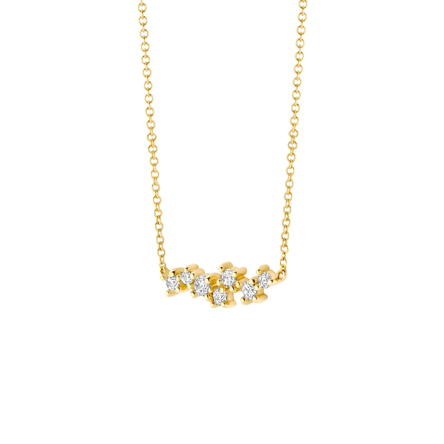 Blush Collier 3191YZI - Geelgoud (14k) met Zirconia