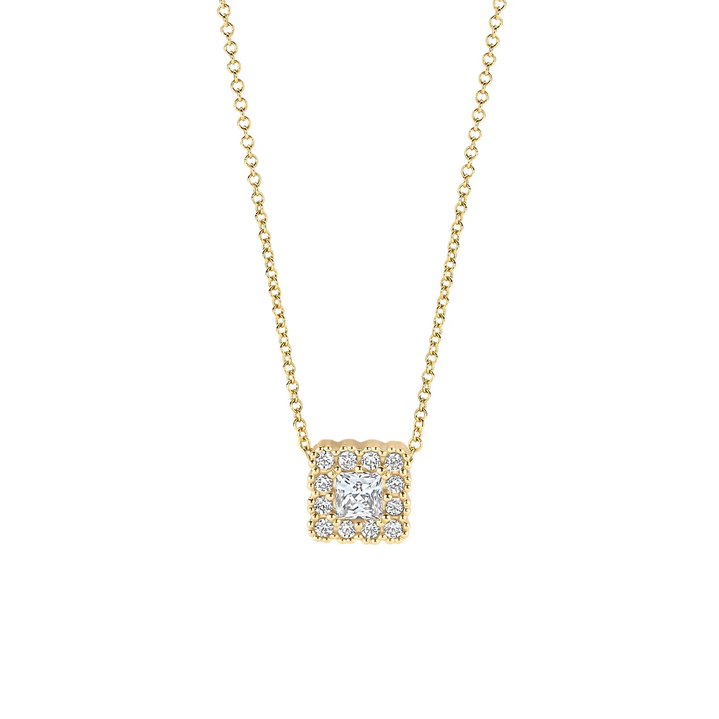 Blush Collier 3197YZI - Geelgoud (14k) met Zirconia
