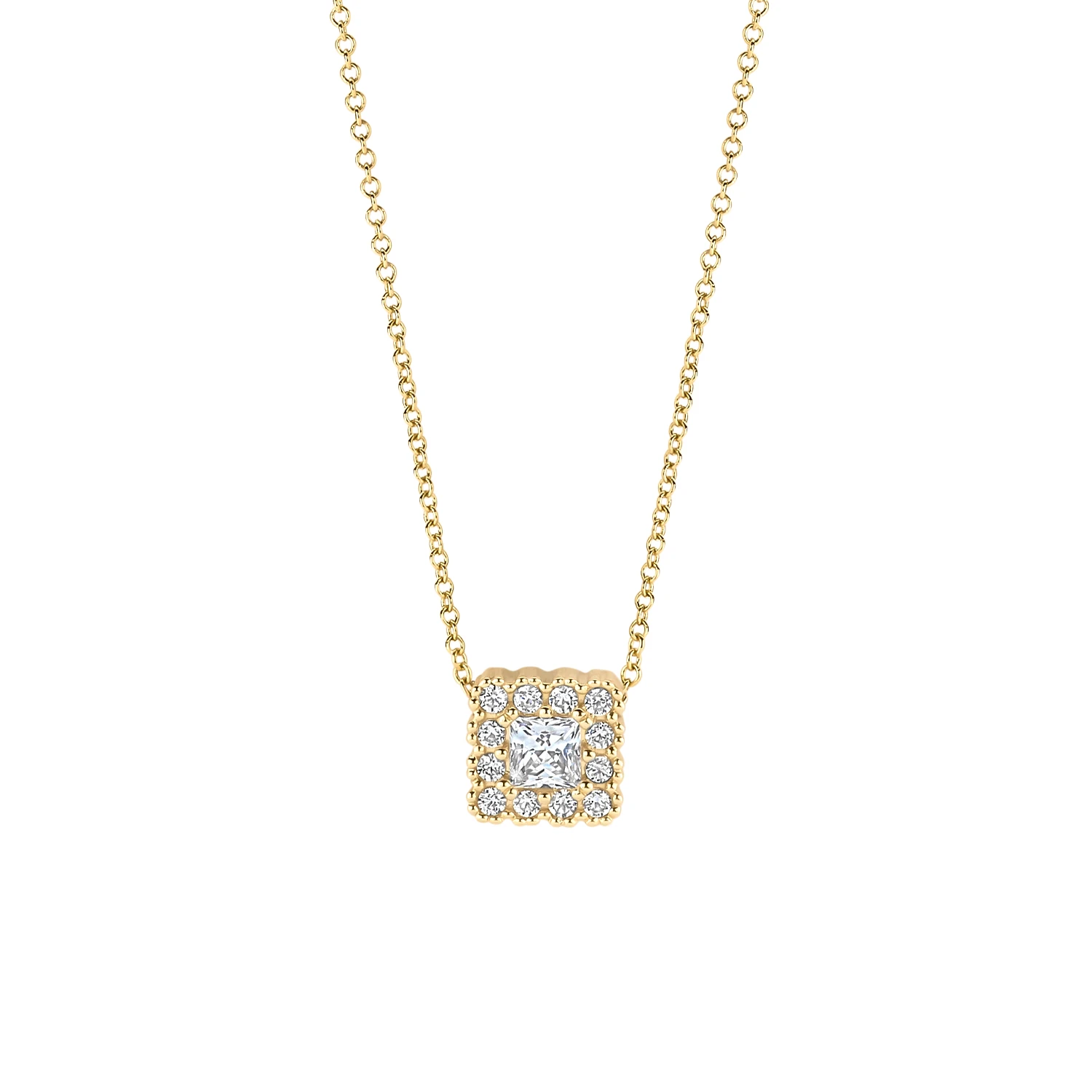 Blush Collier 3197YZI - Geelgoud (14k) met Zirconia