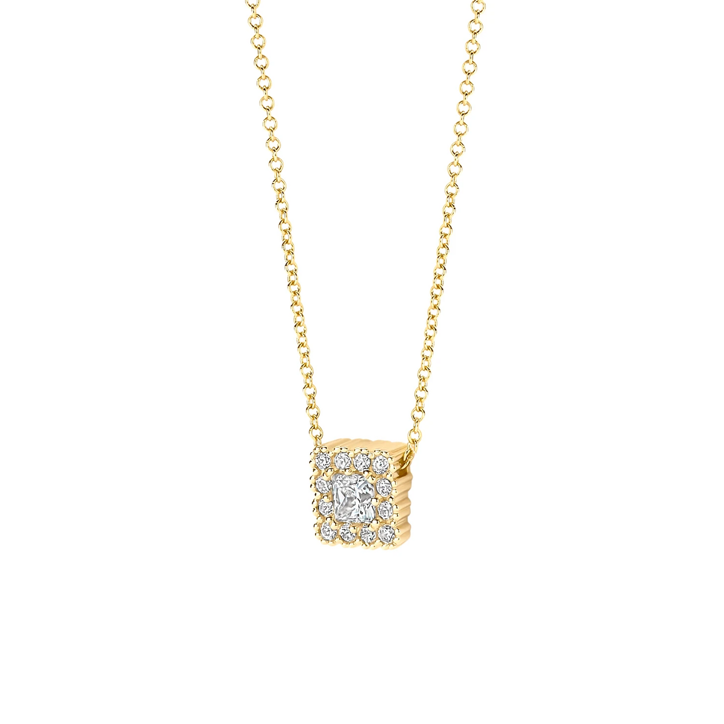 Blush Collier 3197YZI - Geelgoud (14k) met Zirconia