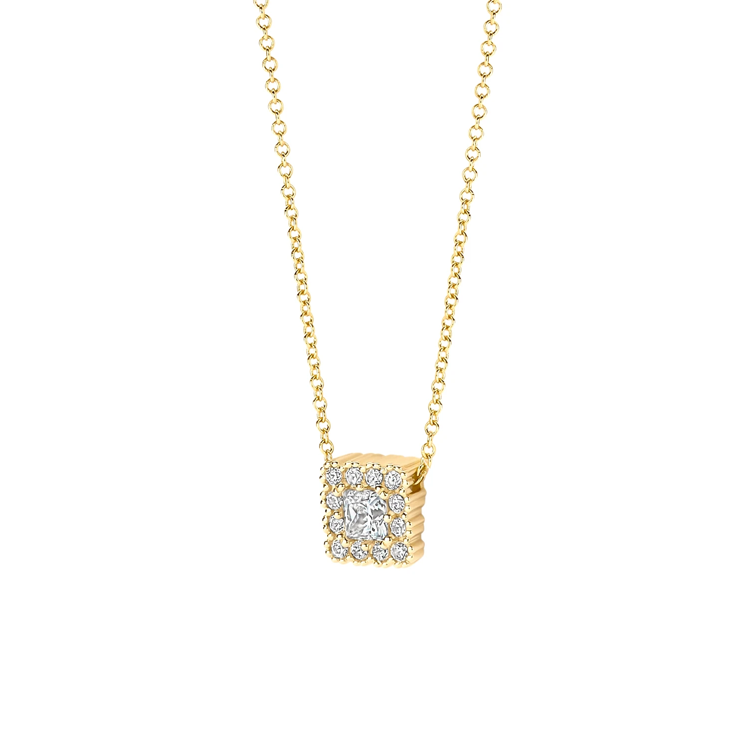 Blush Collier 3197YZI - Geelgoud (14k) met Zirconia