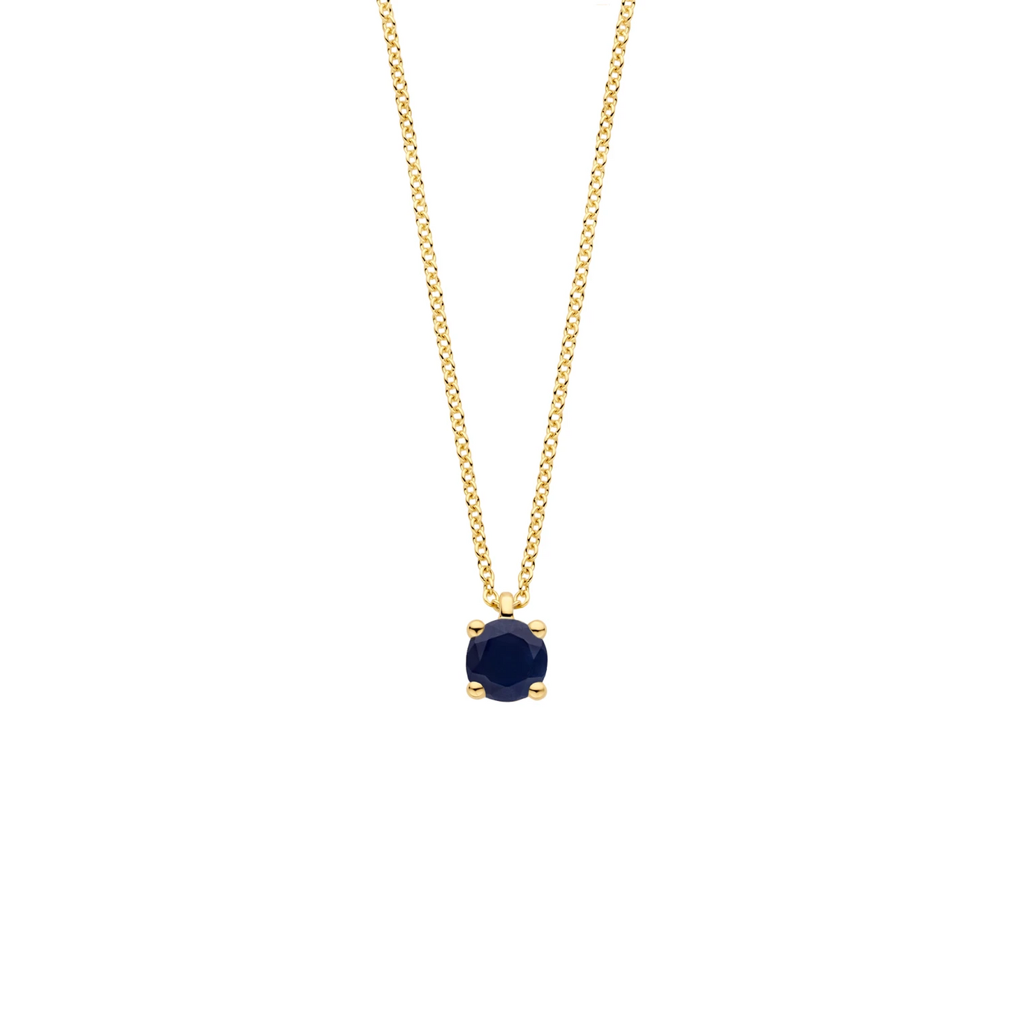 Blush Collier 3200YBS - Geel Goud (14k) met Blauwe Saffier