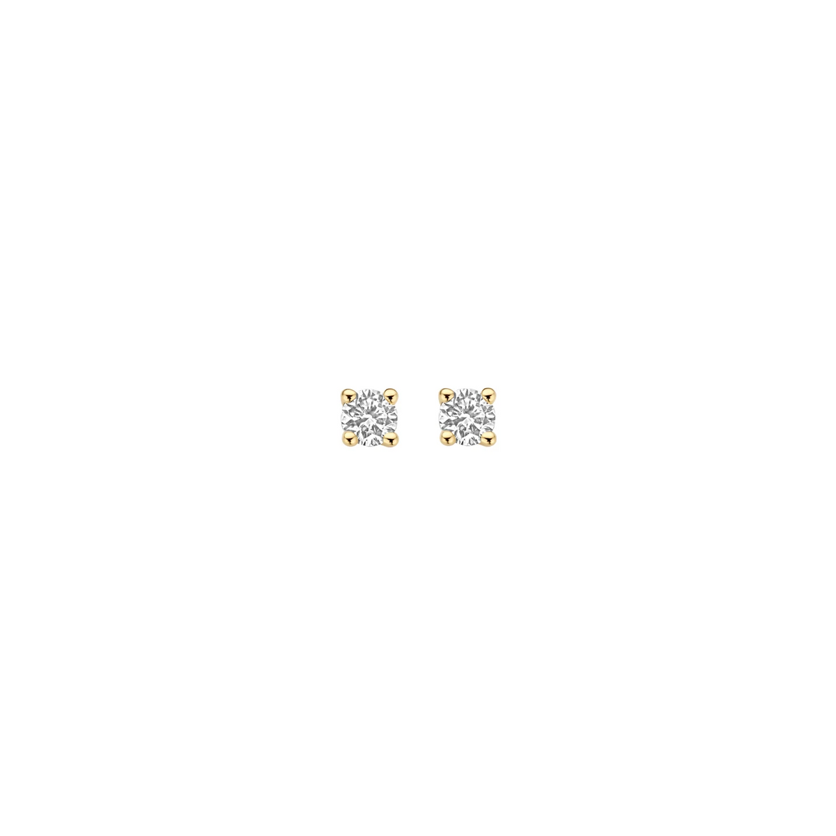 Blush Lab Diamonds Oorstekers LG7036Y – Geelgoud (14k) met Lab grown Diamant