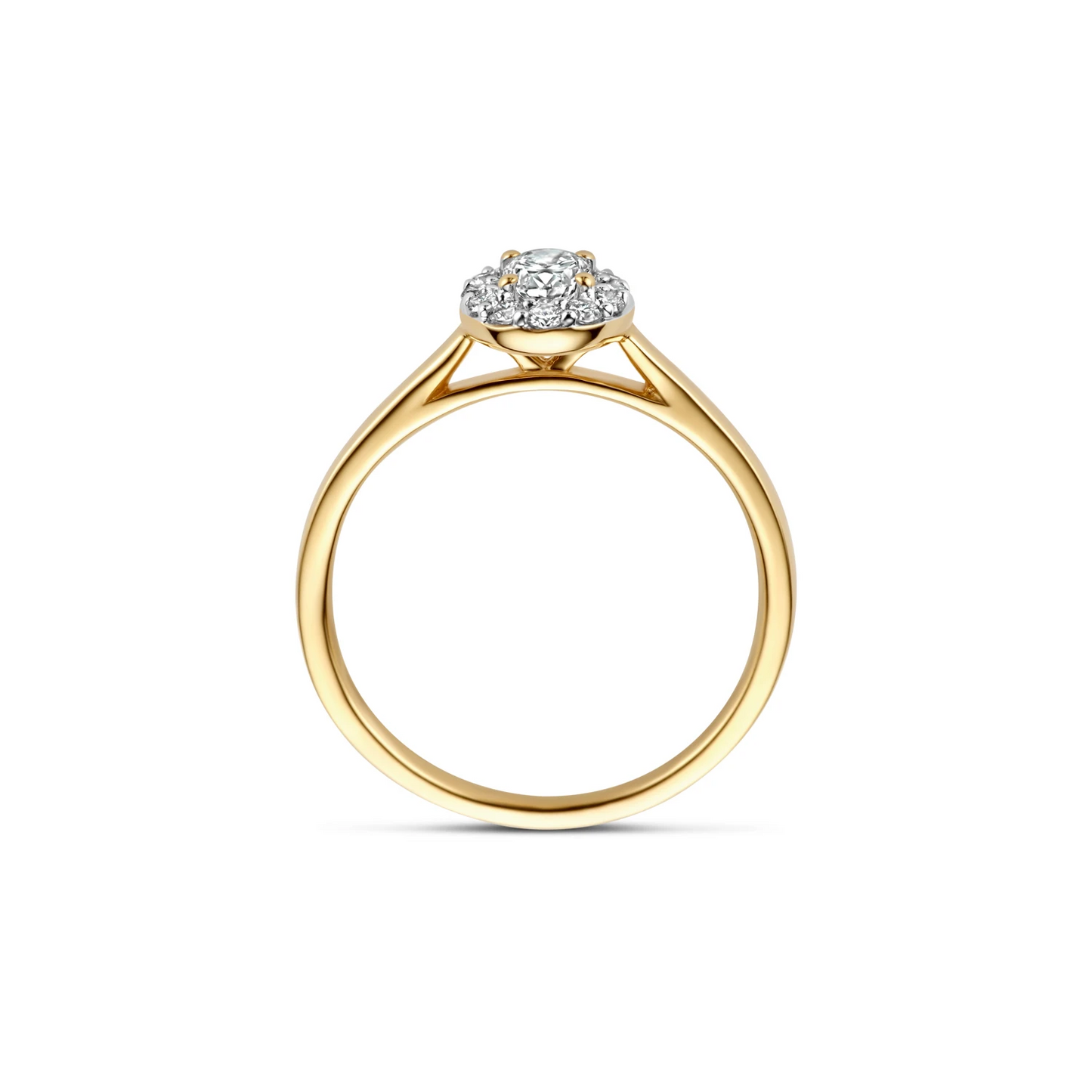 Blush Lab Diamonds Ring LG1016Y – Geel Goud (14k) met Lab grown Diamant