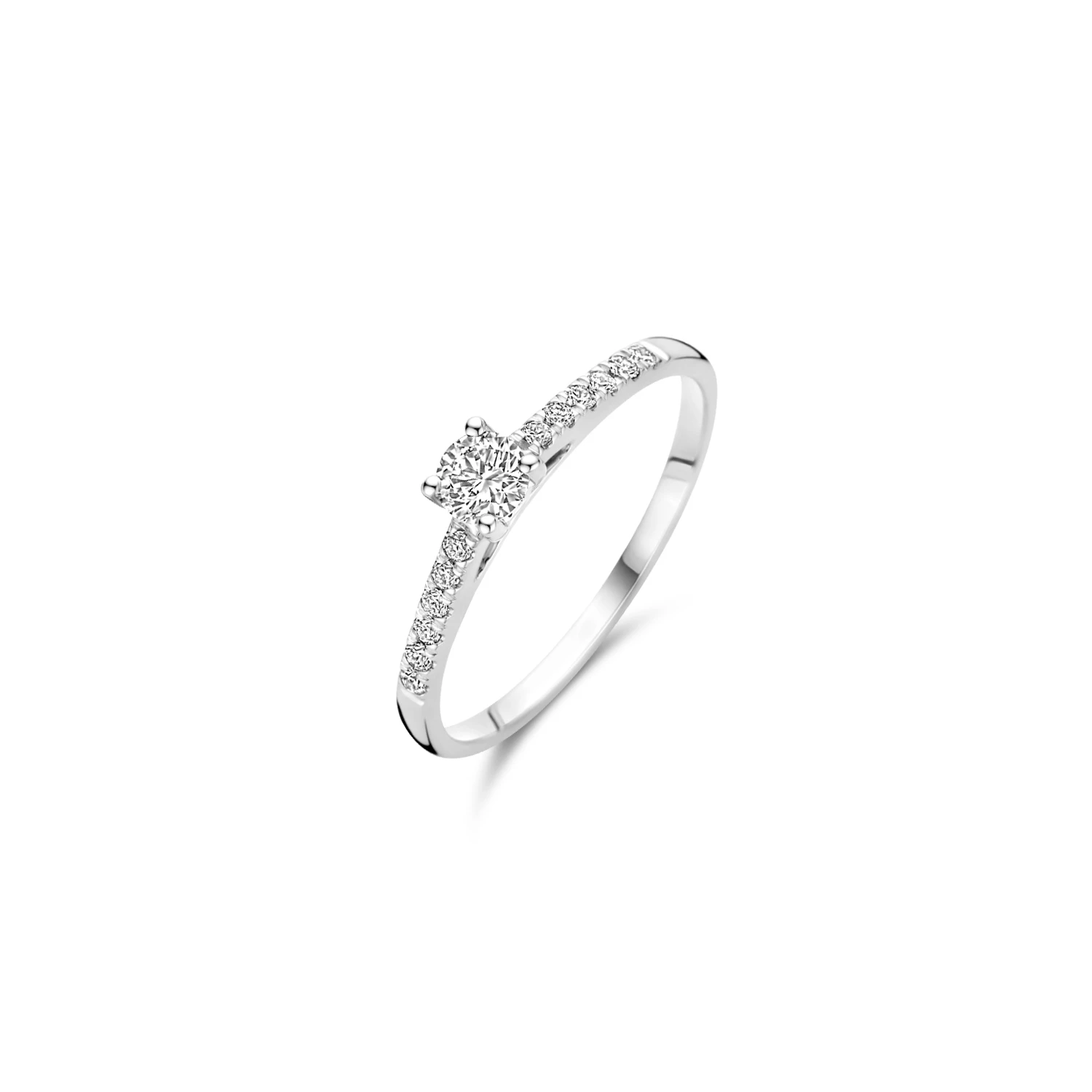 Blush Lab Diamonds Ring LG1017W - Witgoud (14k) met Lab grown Diamant