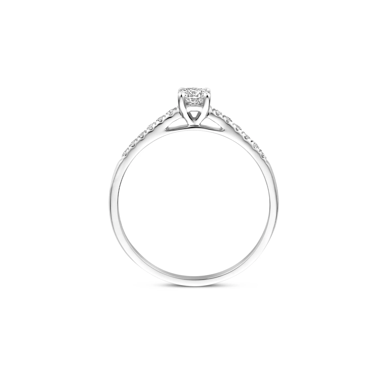 Blush Lab Diamonds Ring LG1017W - Witgoud (14k) met Lab grown Diamant