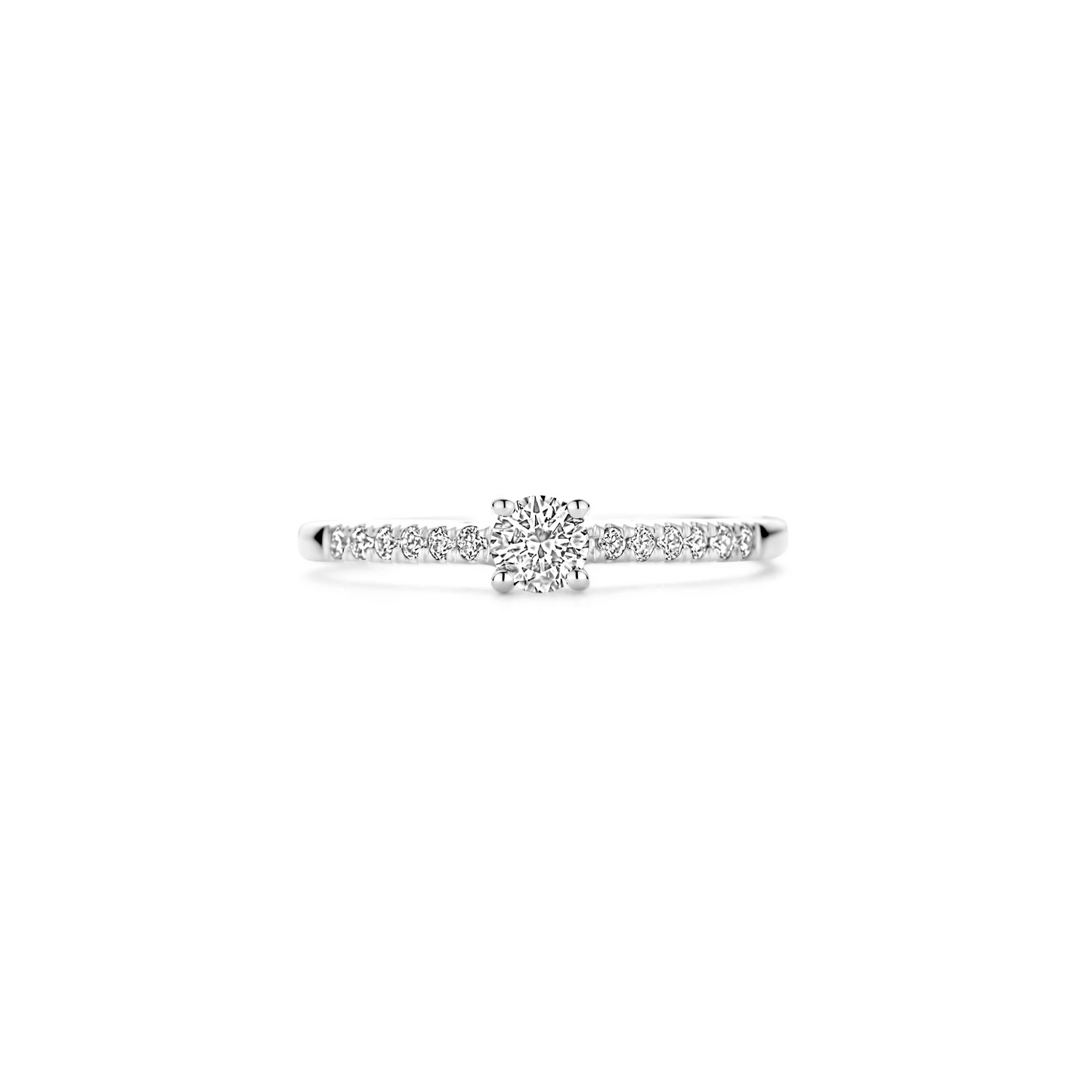 Blush Lab Diamonds Ring LG1017W - Witgoud (14k) met Lab grown Diamant