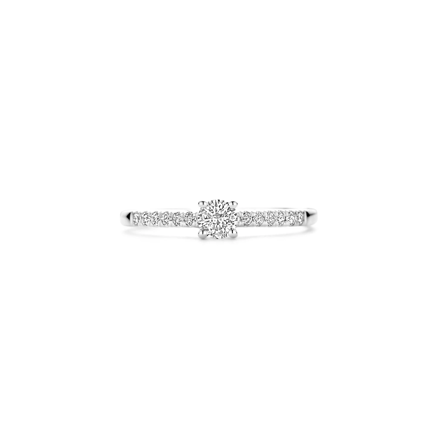 Blush Lab Diamonds Ring LG1017W - Witgoud (14k) met Lab grown Diamant