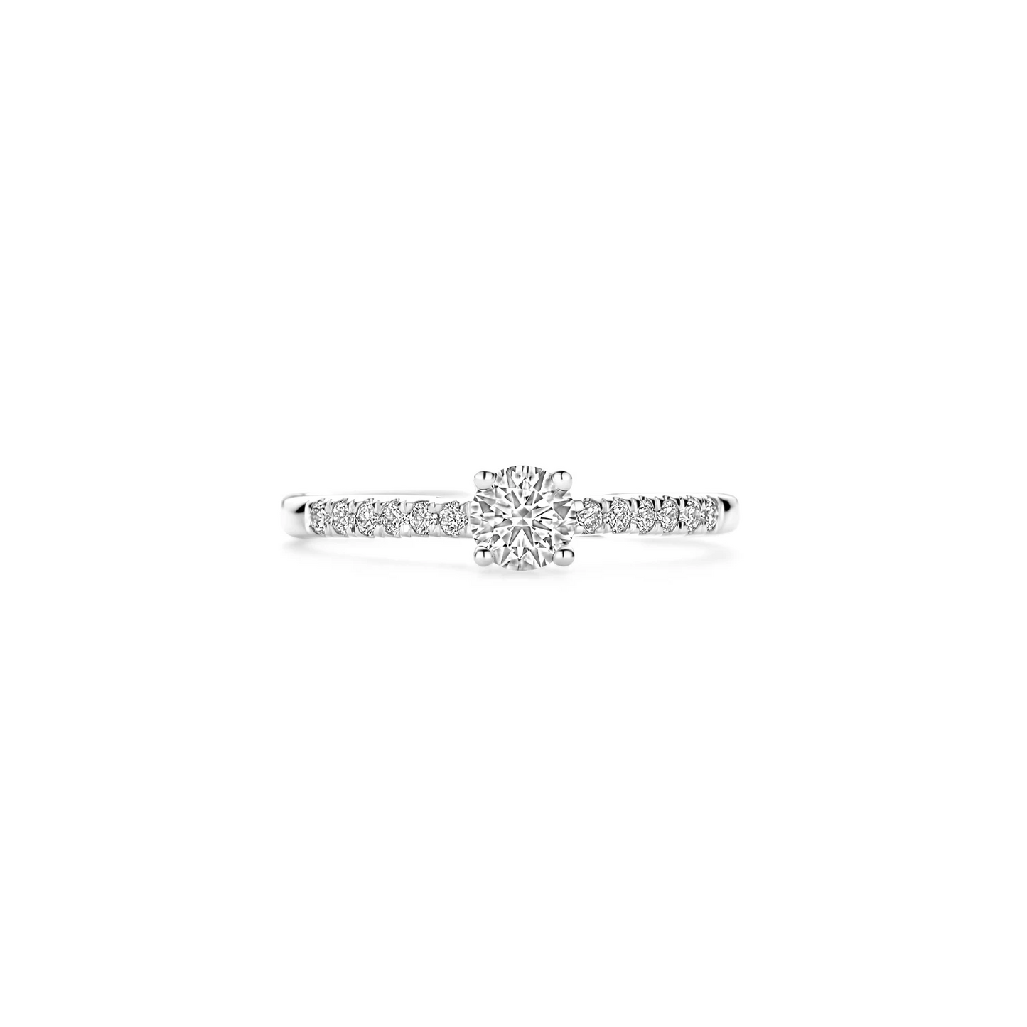 Blush Lab Diamonds Ring LG1018W - Witgoud (14k) met Lab grown Diamant