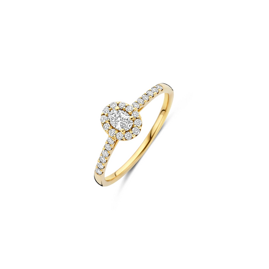 Blush Lab Diamonds Ring LG1045Y – Geelgoud (14k) met Lab grown Diamant