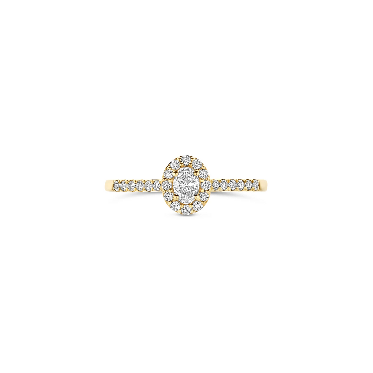 Blush Lab Diamonds Ring LG1045Y – Geelgoud (14k) met Lab grown Diamant