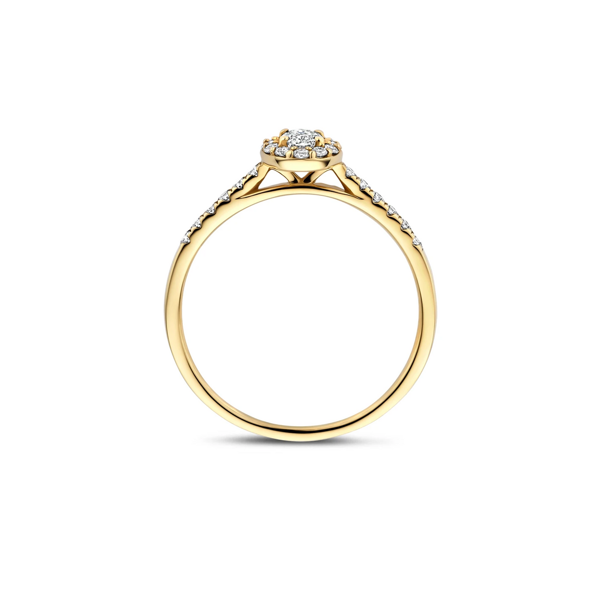 Blush Lab Diamonds Ring LG1045Y – Geelgoud (14k) met Lab grown Diamant