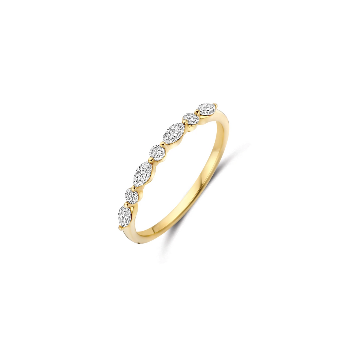 Blush Lab Diamonds Ring LG1066Y – Geelgoud (14k) met Lab grown Diamant