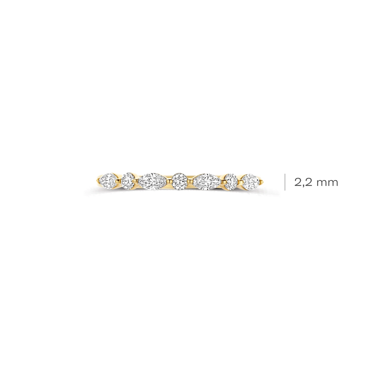Blush Lab Diamonds Ring LG1066Y – Geelgoud (14k) met Lab grown Diamant