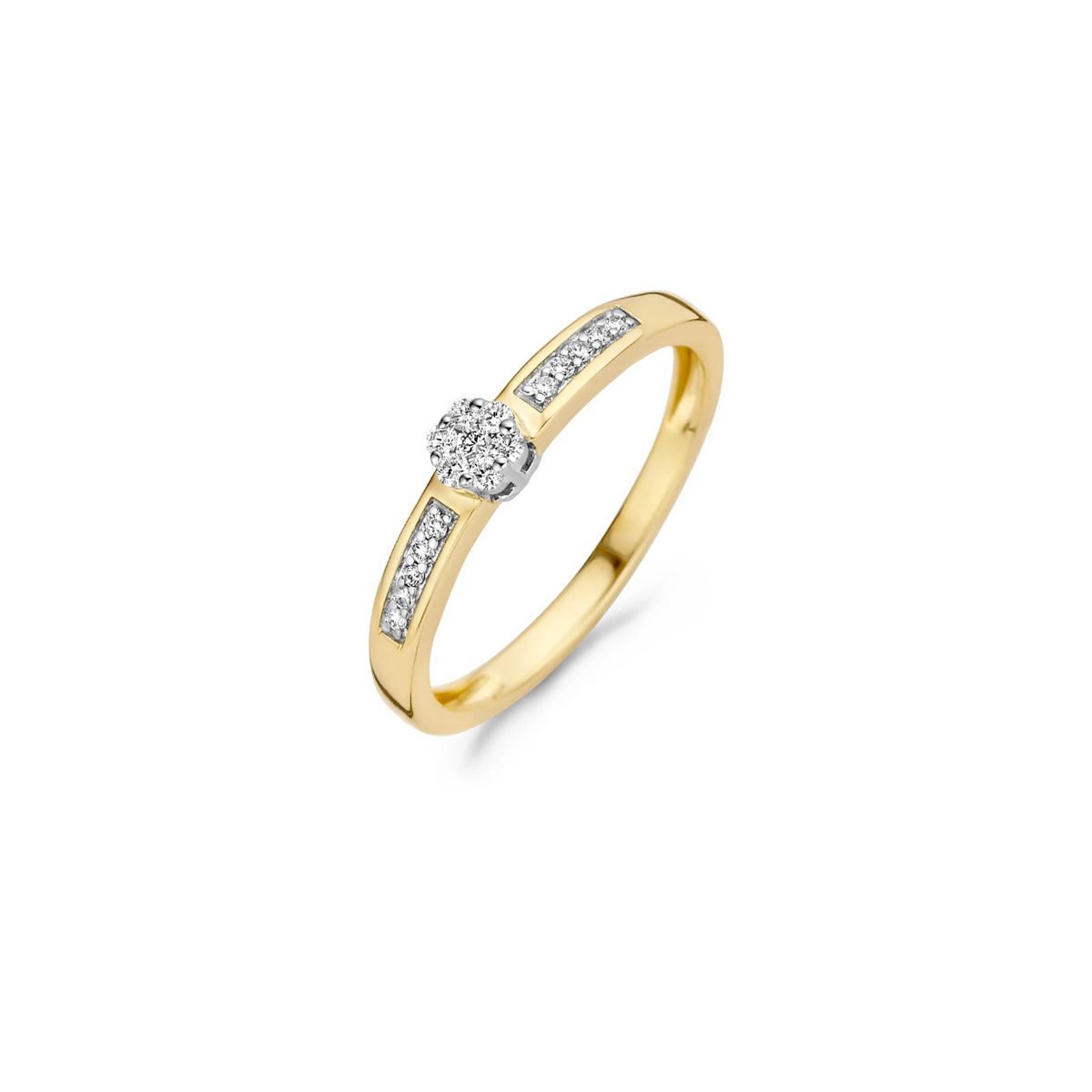 Blush Natural Diamonds Ring 1623BDI – Geel en Wit Goud (14k) met Diamant