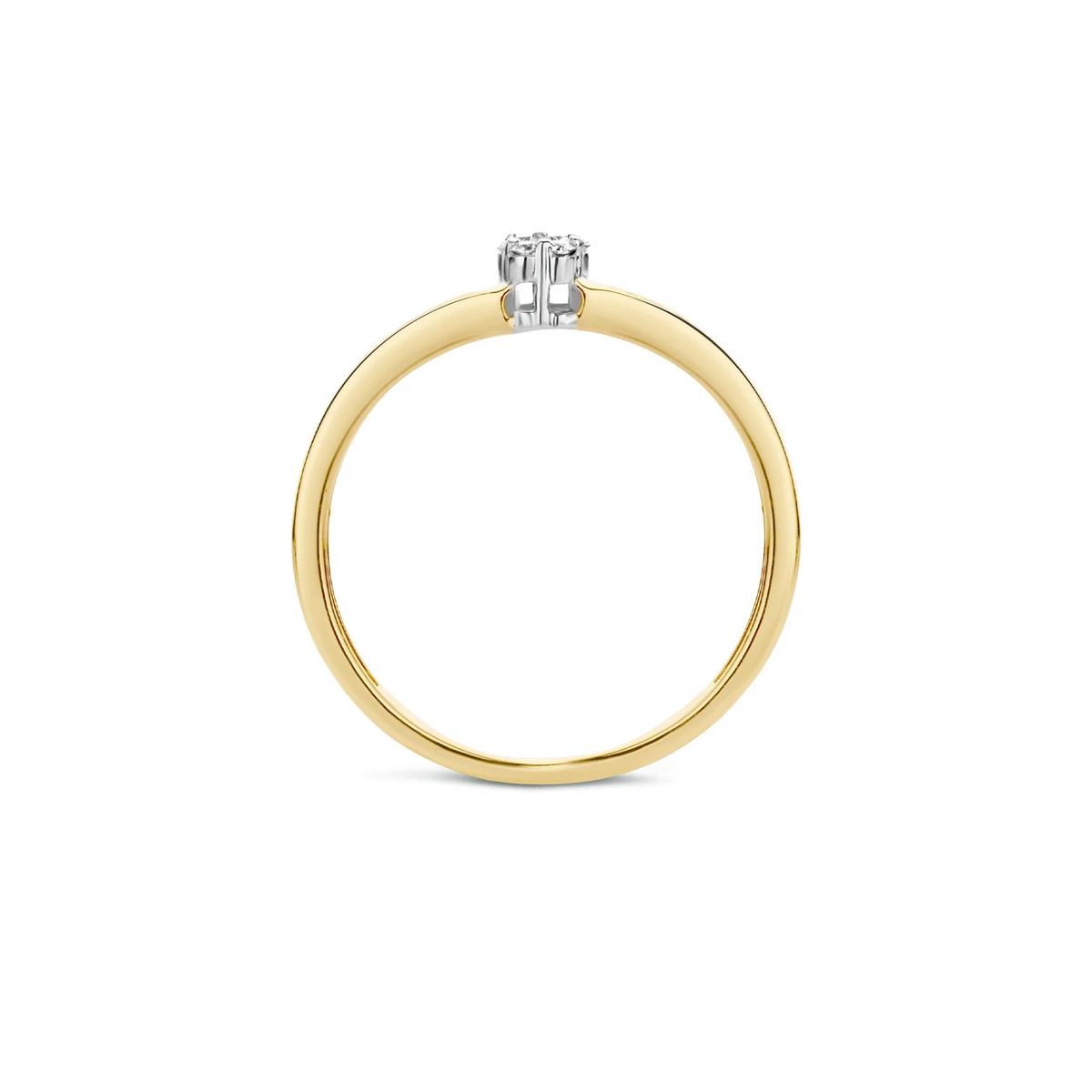 Blush Natural Diamonds Ring 1623BDI – Geel en Wit Goud (14k) met Diamant