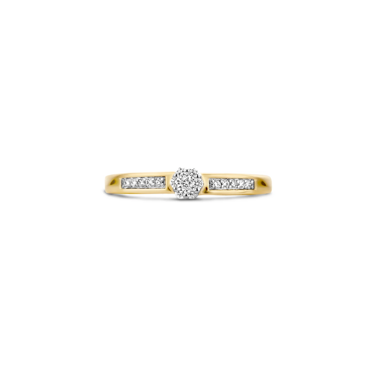 Blush Natural Diamonds Ring 1623BDI – Geel en Wit Goud (14k) met Diamant