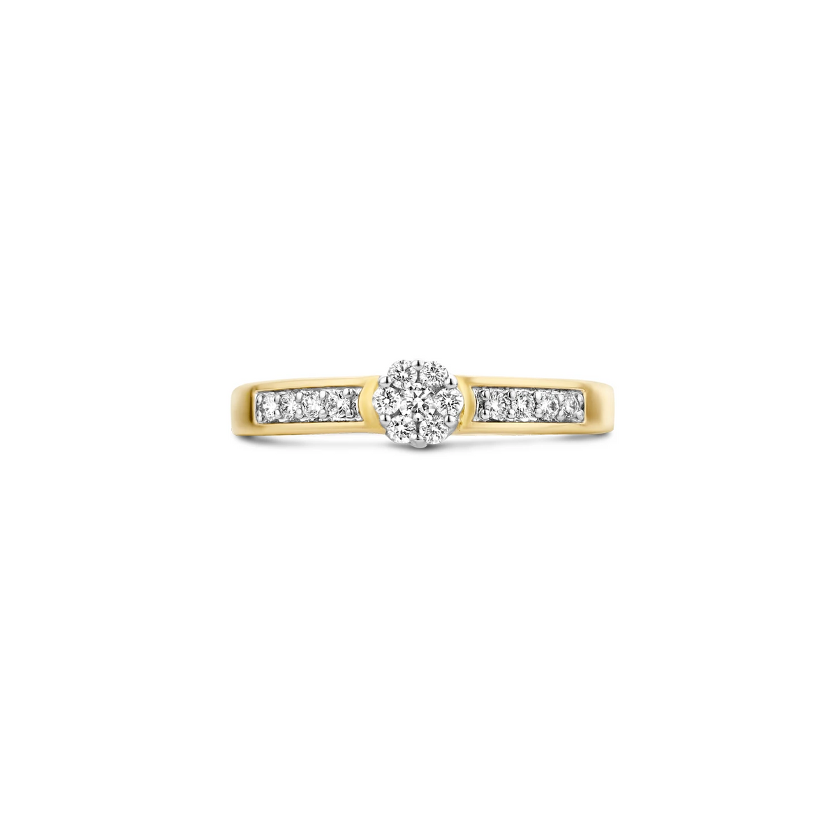 Blush Natural Diamonds Ring 1624BDI – Geel en Wit Goud (14k) met Diamant