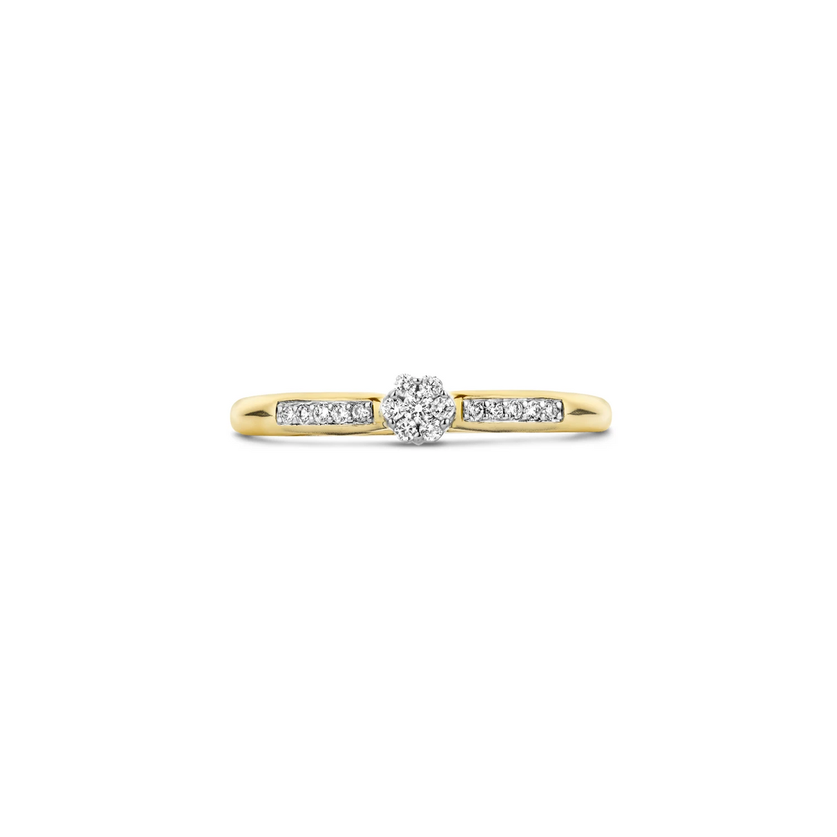 Blush Natural Diamonds Ring 1625BDI – Geel en Wit Goud (14k) met Diamant